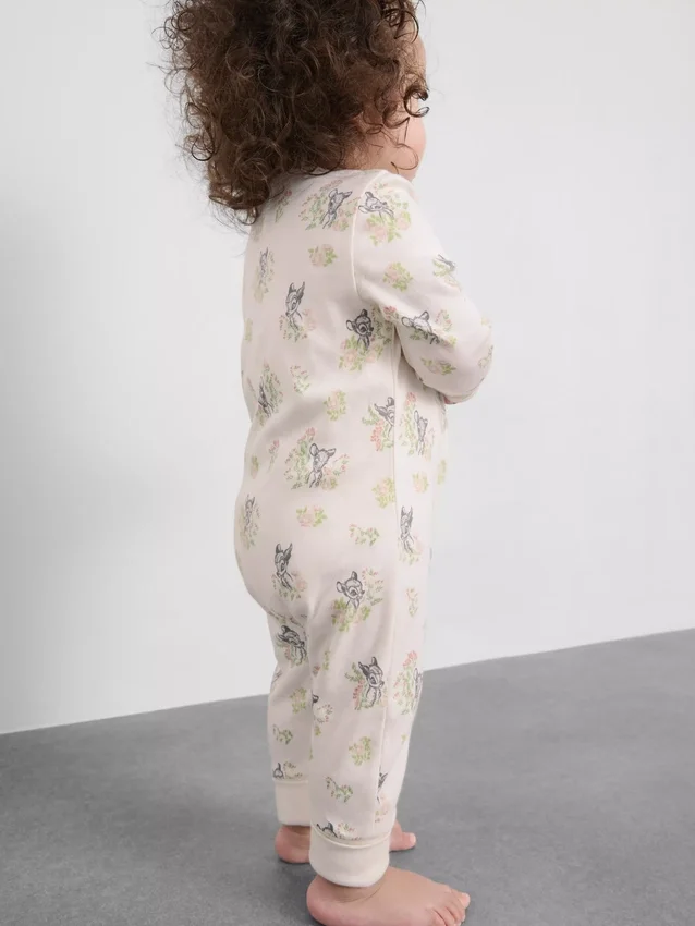 0-24mths | 2pk disney's bambi zip-up onesie