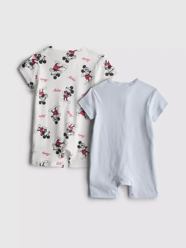 0-24mths | 2pk disney's mickey mouse rompers
