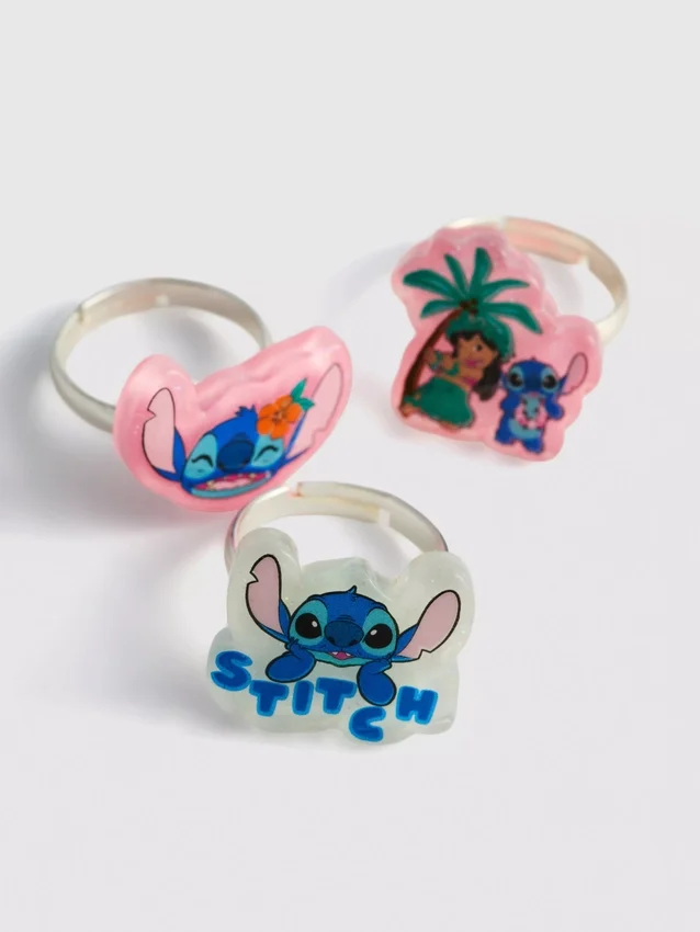 5-pack disney's stitch charm rings