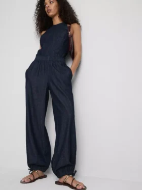 Paula echevarrÃa cotton-rich denim harem pants