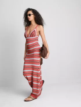 Paula echevarrÃa crochet v-neck maxi dress
