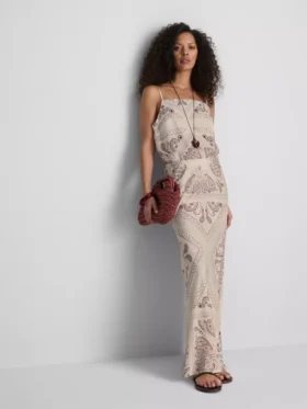 Paula echevarrÃa printed satin bias maxi skirt