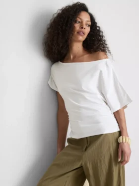 Paula echevarrÃa ruched off-shoulder top