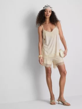 Paula echevarrÃa satin lace-trim cami top