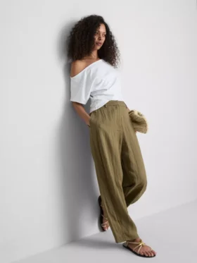 Paula echevarrÃa textured barrel-leg pants